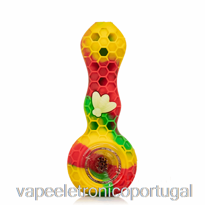 Vape Eletrônico Stratus Bee Colher De Silicone Rasta (verde/vermelho/amarelo)